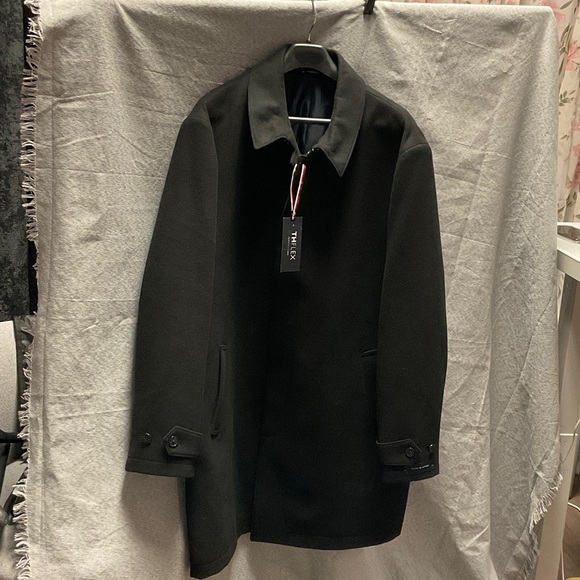Tommy Hilfiger Men's Black Trench Coat